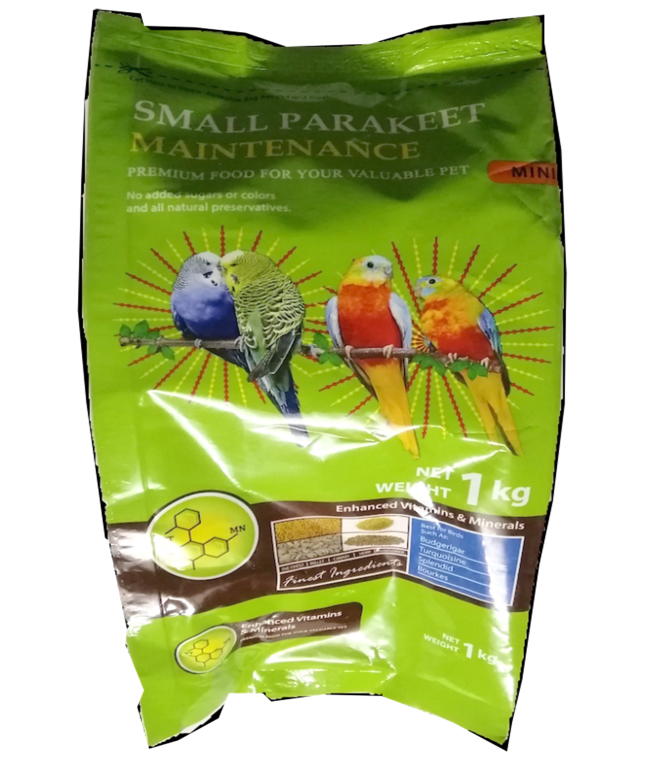 Small Parakeet Bird Food Budgies (1 kg)