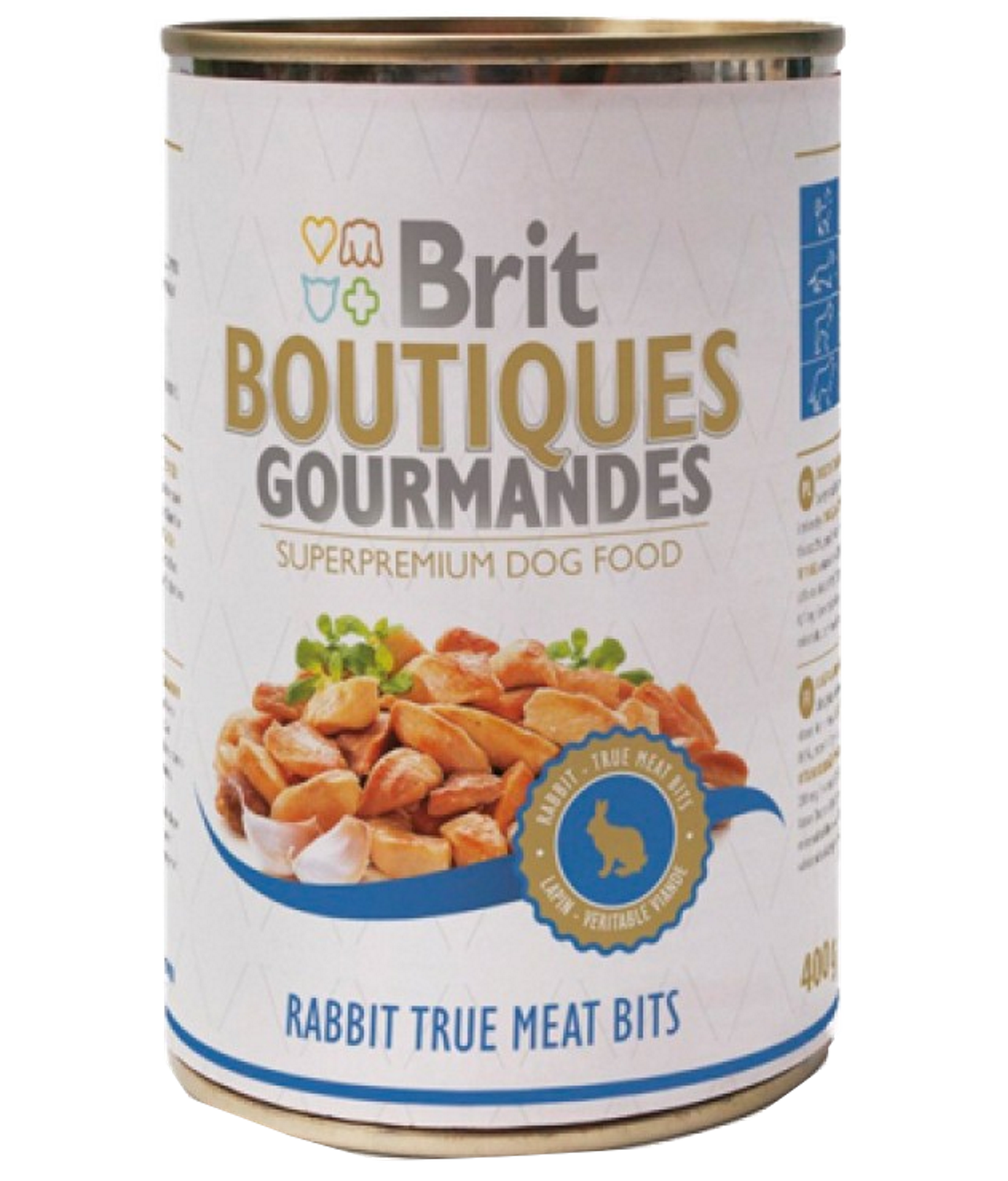 Brit Boutiques Gourmandes Rabbit True Meat Bits Dog Food 400gm