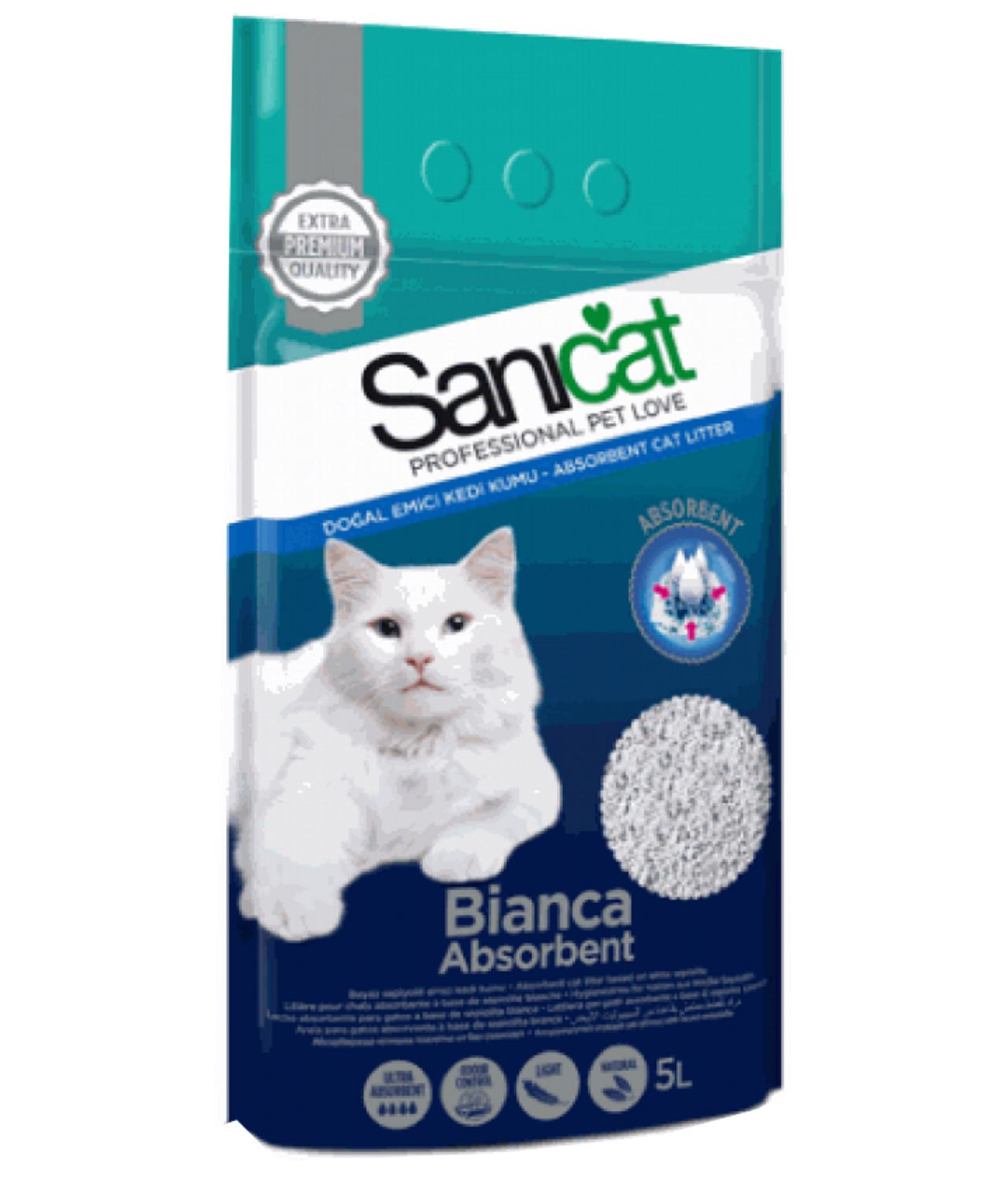 Sanicat Bianca Absorbent Cat Litter (5lt)