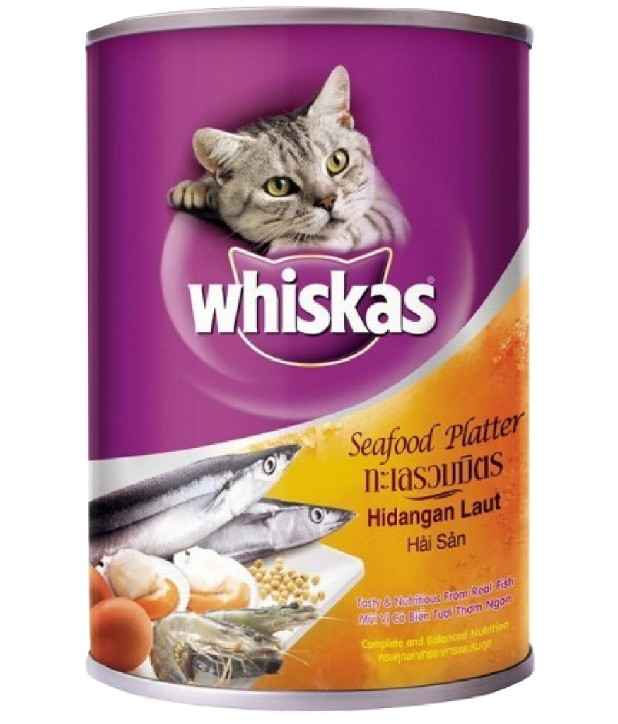 Whiskas Canned Cat Food With Seafood Platter (400gm)