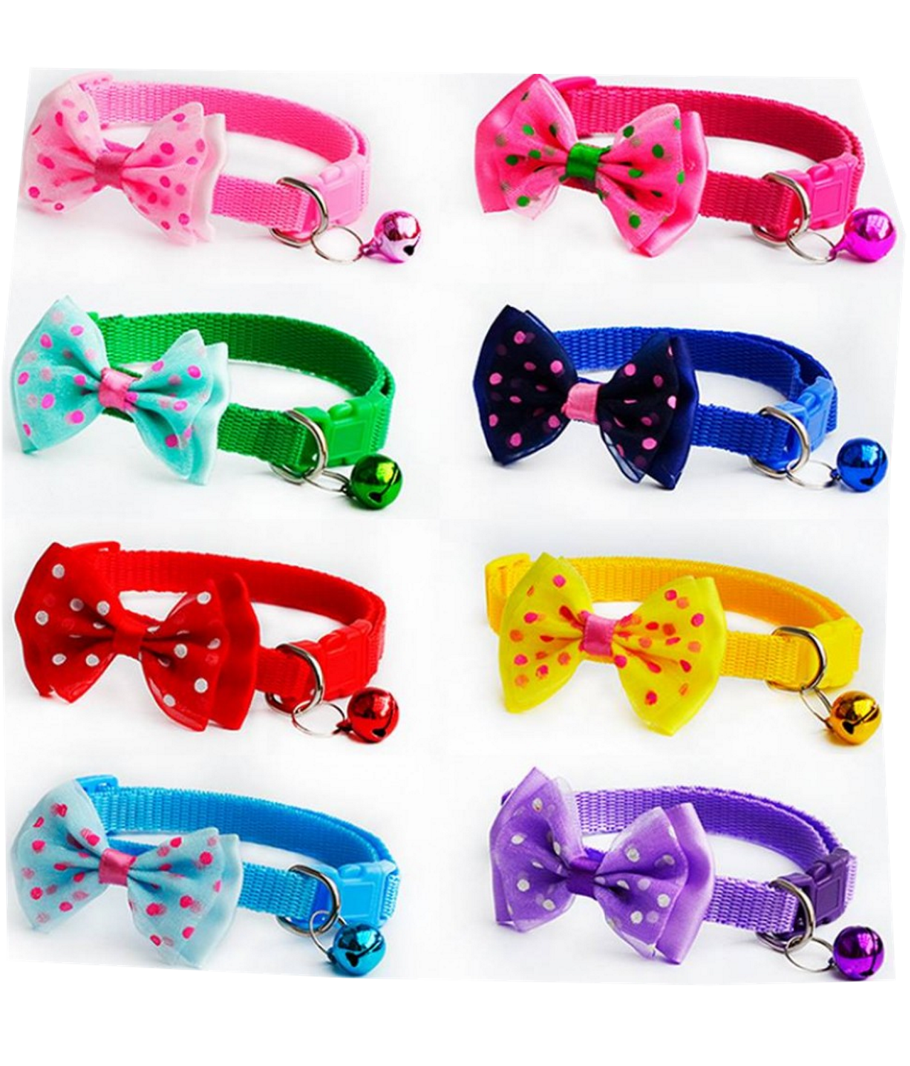 Premium Cat Collar Bow With Bell