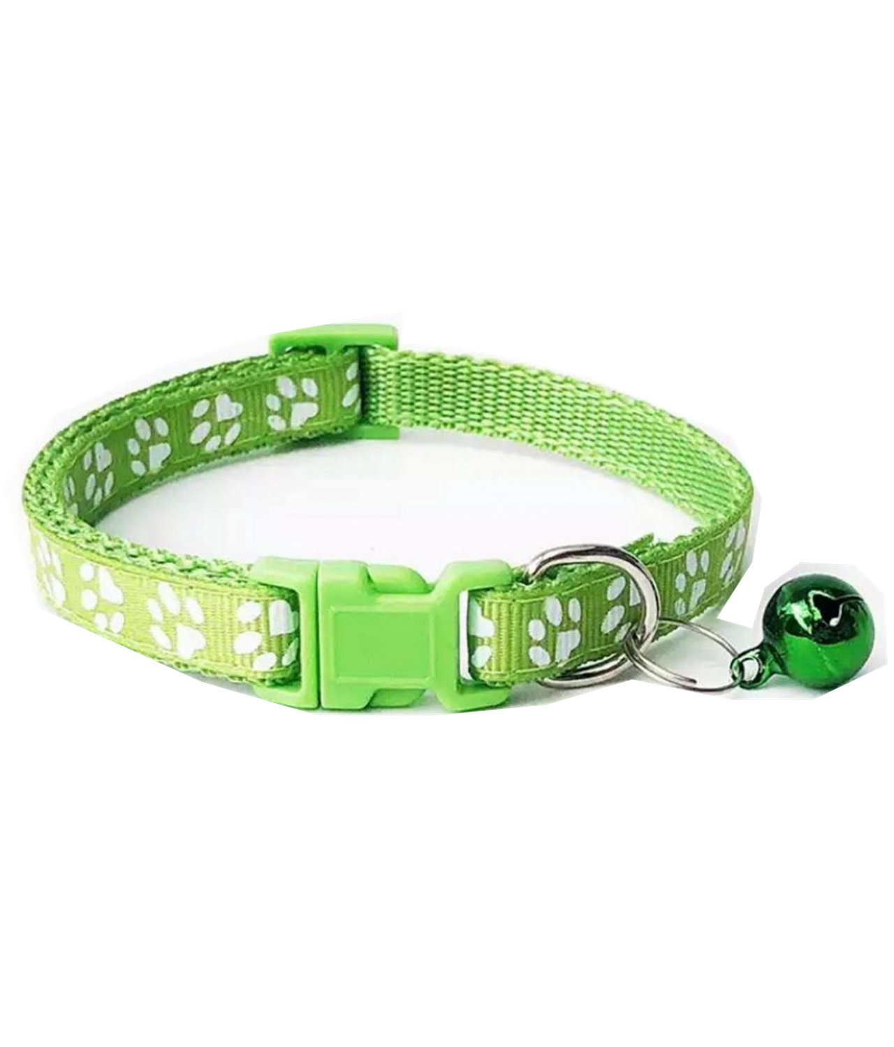 Premium Cat Collar With Bell Paw Print