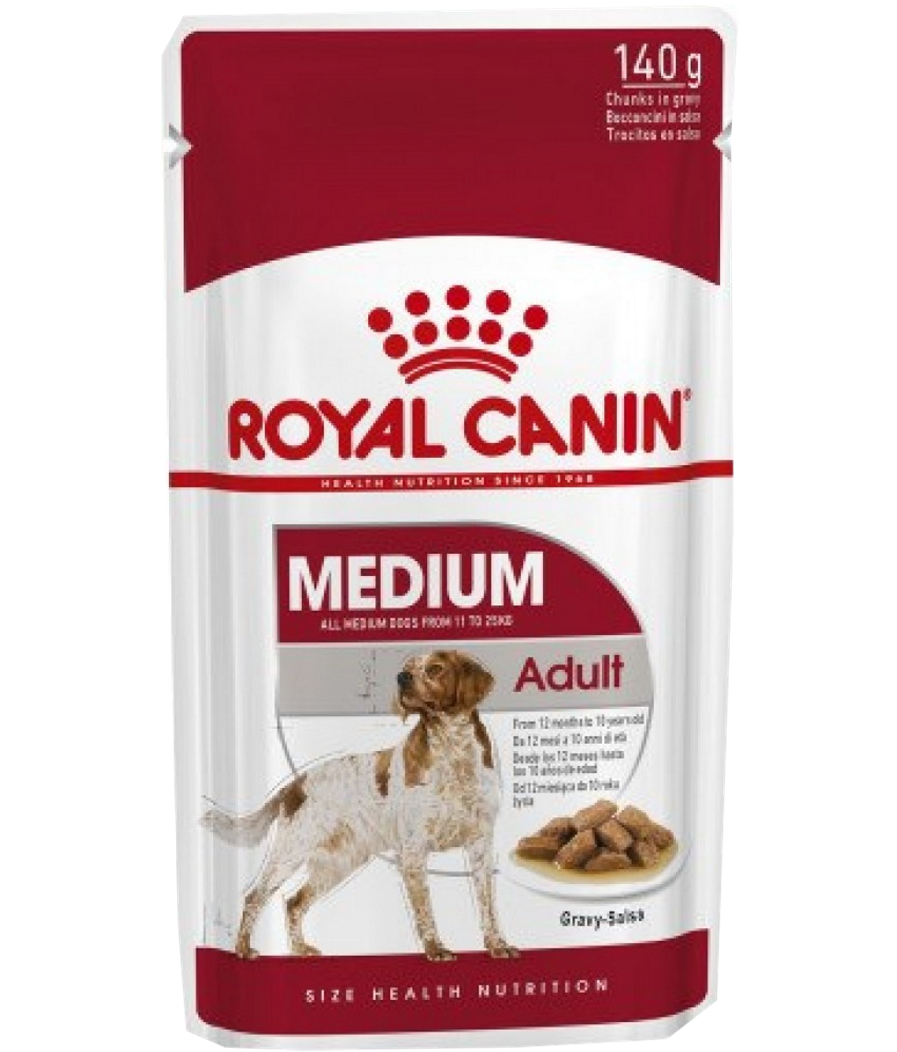 Royal Canin Pouch Medium Adult Dog Food 140gm