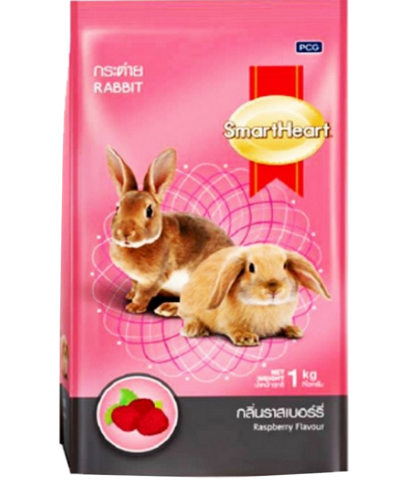 SmartHeart Rabbit Food Raspberry Flavour (1kg)