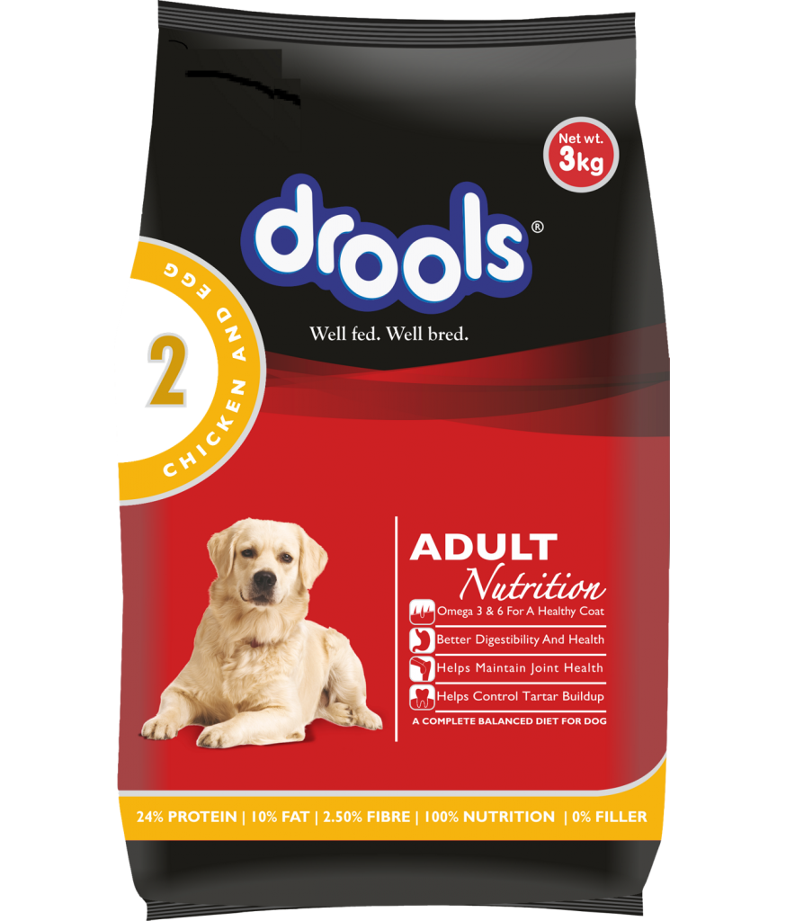 Drools Chicken And Egg Puppy Dog Food Drools Puppy Dog Food Chicken And Egg 3kg(1.2 kg free) | Poshaprani.com
