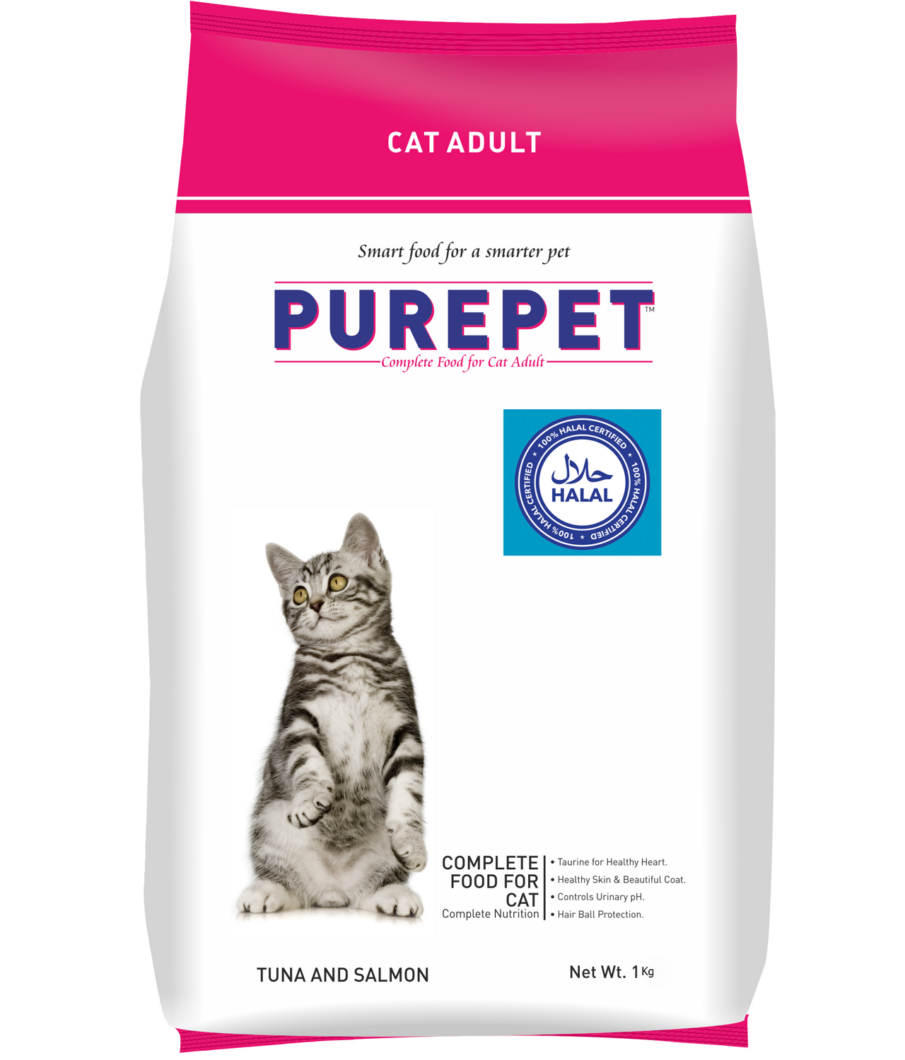 Drools PurePet Adult Cat Food Tuna and Salmon Flavour 1kg