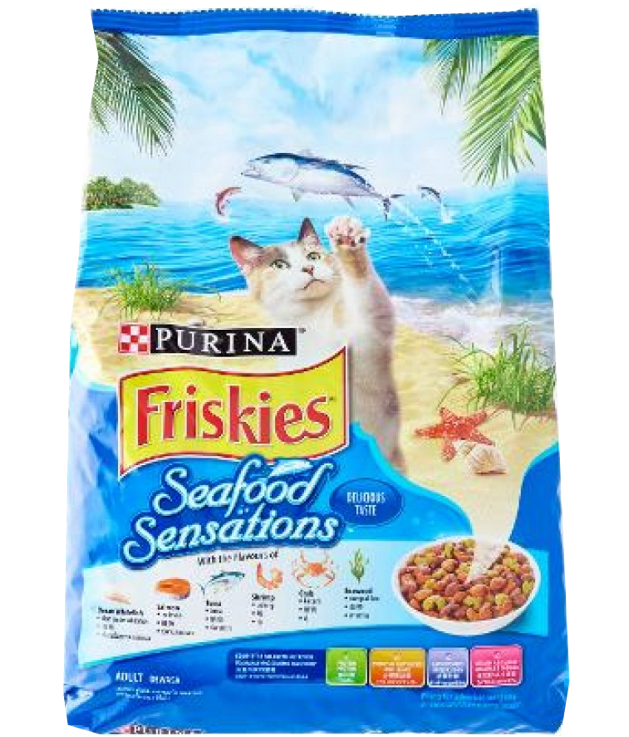 Purina Friskies Seafood Sensations Adult Cat Food (3kg)