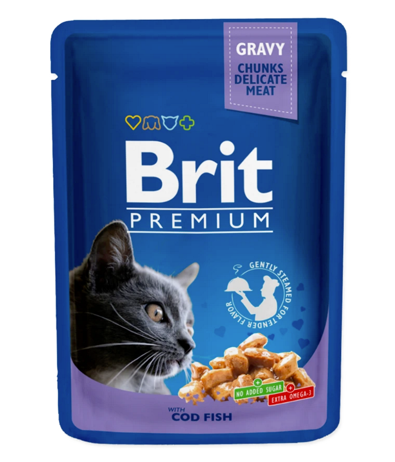 Brit Premium Cat Pouches with Cod Fish 100gm