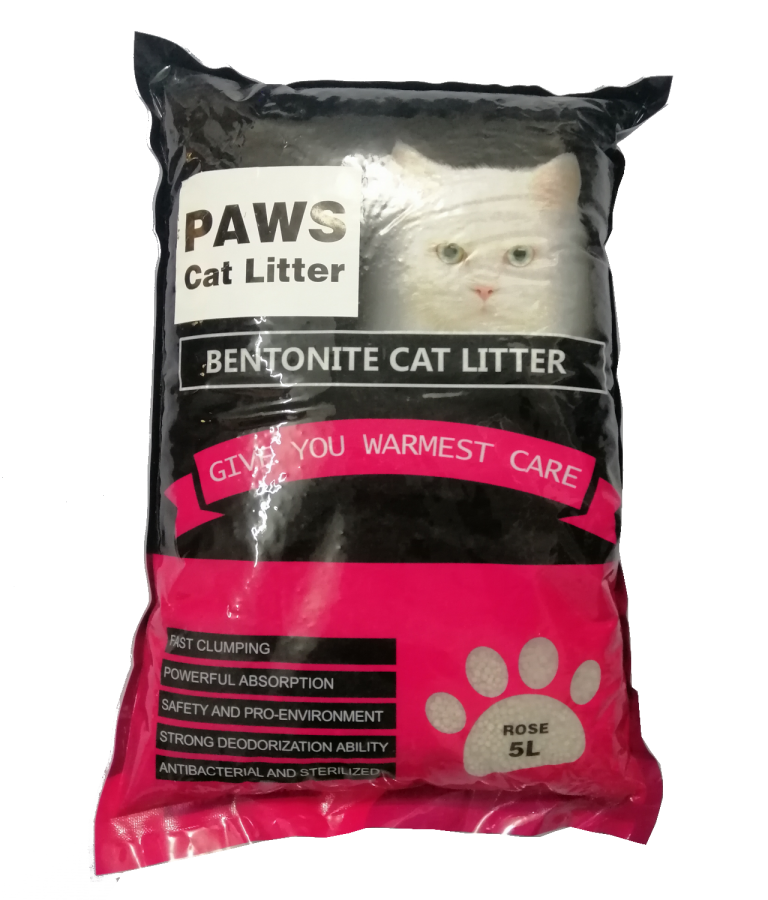 Paws Bentonite Cat Litter Lavender Flavour 5ltr