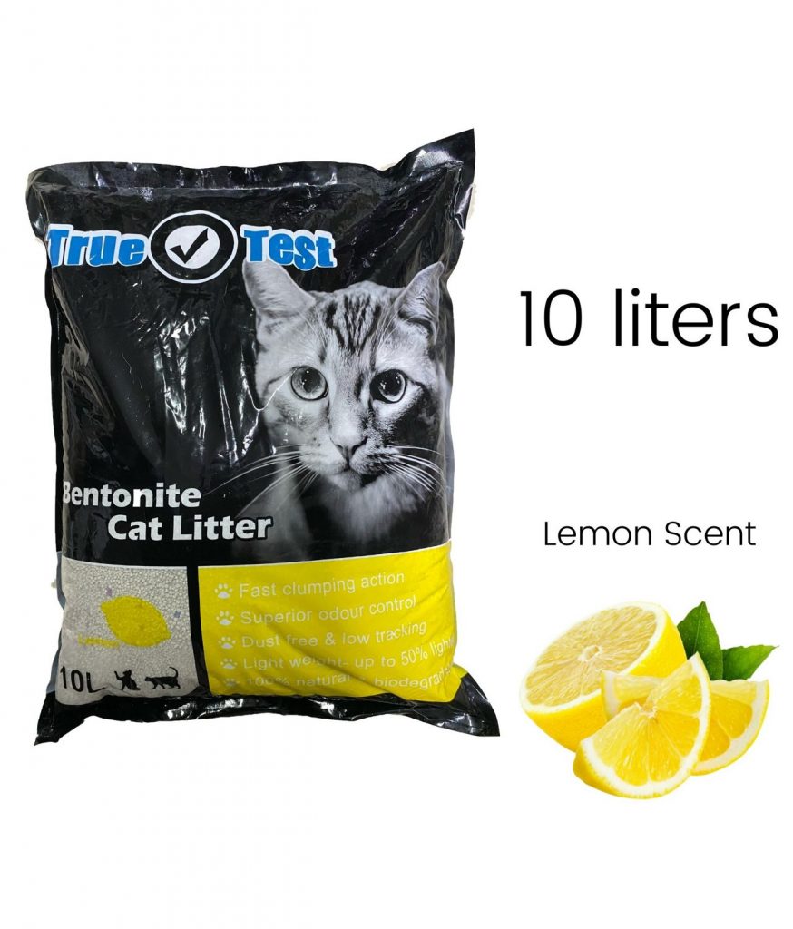 True Test Bentonite Cat Litter Lemon Flavour 10ltr