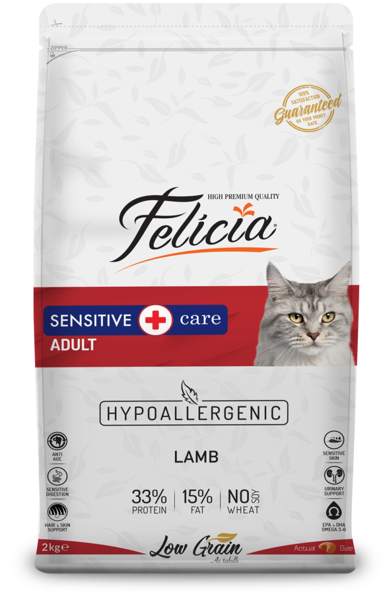 Felicia High Premium Hypoallergenic Sensitive Care Adult Cat Food Lamb
