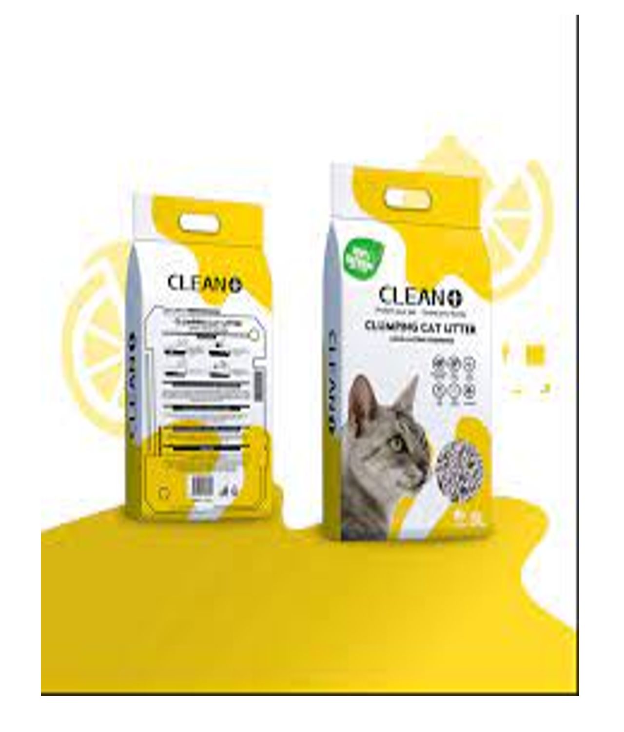 Clean + Bentonite Cat Litter Lemon 5ltr
